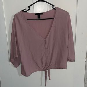 Mauve size small short sleeve blouse